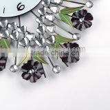 Red Flower Metal Heart Wall Digital Clock thumbnail-6