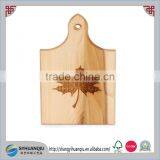 High Quality Pine Wood Cutting Board With Engraved Leaf Logo-cn thumbnail-1