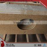 Rectangular Shape G682 Sunset Gold Polished Countertop Gold Granite Table Top thumbnail-3