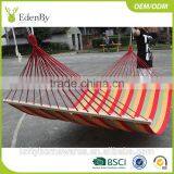 Wholesale Best Selling Popular OEM Custom Personalized Cotton Canvas Suspended Hanging Camping Hammock thumbnail-1