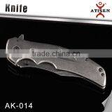 New Design 3Cr13+Stainless Steel Stone Wash Camping Knife thumbnail-3