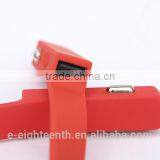High Quality 2 in 1 Long Silicon Car Charger With USB Port 2.1A Output Apply to Android for Mobile thumbnail-1