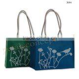 Rope Handled Jute Promotional Shopping Bag - Nature Print Bag - Ecofriendly Tote Bags thumbnail-1