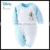 OEM Popular Organic Cotton Plain Blank Cheap Newborn Organic Cotton Baby Rompers Wholesale Baby Clothes thumbnail-1