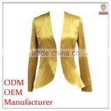 High Quality Elegant Collarless Shiny Ladies Evening Jackets thumbnail-1