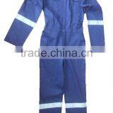 Mens Button-front Navy Blue Flame Retarded Coveralls With Reflective TapeSLC132 thumbnail-1