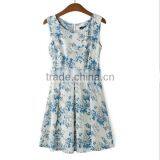 HD-D217 Stock Elegant Floral Ladies Dress/OEM Woman Dress/OL Dress thumbnail-1