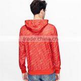 Blank Zip up Hoodie Orange Hoody Sweatshirt Waterproof Hoodies thumbnail-3