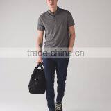 MGOO Top Quality Button Up Dri Fit Polo T Shirts Short Sleeve Fitness Men Polo Shirt thumbnail-3