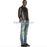 Biker Jeans Fashion Denim Trousers(LOTK056) thumbnail-2