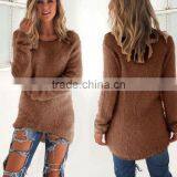 Zm50358b Autumn and Winter Lady Clothing Fashion Pure Color Long Sleeve Sweater thumbnail-5