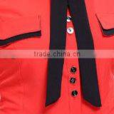 Sexy Red Chief Fashion Hotel Reception Uniform Design thumbnail-3