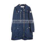 2014-2015 Beautiful Long Style Long Denim Coat for Women With Sheep Leather Trimming thumbnail-2