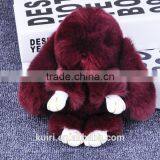 2017 Hot Sales Type Funny Rabbit Fur Dolls Bag Charms Woman Rex Rabbit Fur Poms Colourful Bag Pendant thumbnail-1