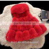 New Winter Genuine Fox Fur Vest Women's Full Pelt Gilet Warm Luxury Real Natural Fox Fur Waistcoat Pockets thumbnail-3