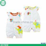 High Quality Lovely Newborn Infant O-neck Short Sleeve Wholesale Baby Bodysuit Baby Clothes 2017 thumbnail-1