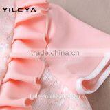 Cute Neck Designed Young Ladies Models Short Sleeve Blouse thumbnail-5