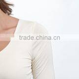 New Arrivals Maternity Dresses With Sage And Ivory Color Block Maternity Scoop Neck Maxi Dress Women Wear WD80817-1 thumbnail-4