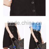 2016 Latest Fashion Mini Skirts Oem Chiffon Women Black Short Skirt thumbnail-4