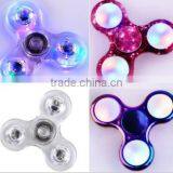 Finger LED Flash Word Crystal Fingertip Gyro Spinner18 Change Finger Glowing Triangle Finger Gyro thumbnail-1