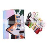 Multicolor House Pattern Square Throw Pillow Cotton Needlework Sets 3D Stitch Kit thumbnail-3