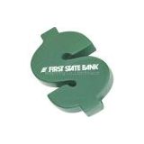 Promotional Squeezable dollar sign stress reliever