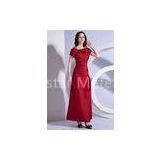 U Neckline Short Sleeves Womens Party Dresses Ruffles with Different Size / Color