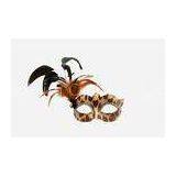 Gold / Silver Couples Half Face Masquerade Masks For Christmas