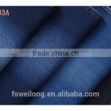 M0033A cotton/polyester/spandex dark blue fake knitted denim double layer soft stretch fabric