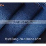 M0033A Cotton/polyester/spandex Dark Blue Fake Knitted Denim Double Layer Soft Stretch Fabric thumbnail-1