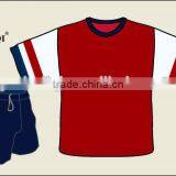 Eye-catching 2016 New Style Wholesale Youth Football Uniforms/custom Quick Dry Plain Fitted Mens Tracksuit