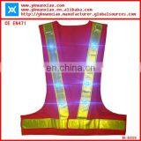 Factory Custom Made Light Mesh Led Tubes Flashing Led Lights High Visibility Flashing Reflective Jacket LED thumbnail-5
