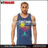 Wholesale Gym Mens Stringer Singlet Custom Tank Top thumbnail-4