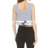 2016 New Arrivel High Quality Stripe Crop Top Cheer Uniform thumbnail-3