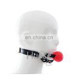 Sexy Bondage Full Head PU Solid Ball Gag Sex Novelty Adult Product Sex toy