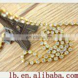 Crystal Diamond Cup Chain Strass, Strass Chain, MC Chaton Cup Chain for Cryrtal Trimming thumbnail-1