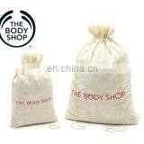 Eco-friendly 5oz Drawstring Cotton Shoe Bag