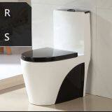 Sanitary Ware Bathroom Popular Black Luxury Color Design of Indoor Hot Selling One Piece Siphonic Toilet Bowl wc