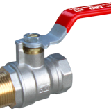 333 High Performance Threaded M / F PN25 Brass Ball Valve Full Bore Chrome-plate Ball