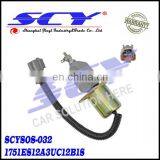 Fuel Shut Off Solenoid Fit for Hyundai Excavator R60-5 Yanmar Engine 1751ES-12A3UC12B1S 1751ES12A3UC12B1S