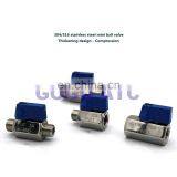 High Quality MINI Ball Valve Stainless Steel 304 1/8 1/4 3/8 1/2 BSP Female Male Thread Brewer Hardware 2 Way Ball Valve thumbnail-5