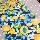 Most Popular Modern Fruits Digital Print Rectangle Cotton Line Table Runner for Dinner thumbnail-4