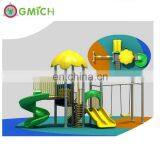 Cost-effective Children Outdoor Playground Equipment Kids Plastic Swing and Slide for Garden JMQ-G086D thumbnail-2