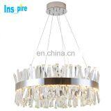 Hot Selling Stainless Steel Led Crystal Ceiling Lamp Dining Room Modern Chandelier thumbnail-1