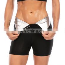 Mesh Stitching Comfortable Breathable Sweaty Slim Neoprene Women Sweat Pants Trousers Waist Trainer Leggings Shorts