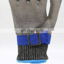 In Stock Butcher Stainless Steel Razor Wire Mesh Chain Mail Enforced Cut Resistant Gloves thumbnail-3