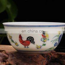 Antique Ceramic Porcelain Ming Dynasty Chenghua Doucai Chicken Bowl Vase Replica thumbnail-3