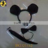 2013 New Design Black Cat Ear Headband Set