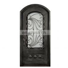 Cheap Price Single Wrought Iron Storm Glass Interior Doors thumbnail-5