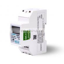 110V/220V DIN Rail Mounted Single Phase Energy Meter With RS485 Port/Modbus-RTU